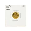 Image 1 : 1991 1/10 oz. $5 Gold American Eagle Coin