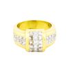 Image 2 : 18KT Yellow Gold 2.03ctw Princess Cut Diamond Ring