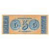 Image 2 : 1800's $5 New Orleans Louisiana Citizens Bank Note
