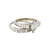 Image 1 : 18KT White Gold 1.39ctw Diamond Engagement Ring and Band Set