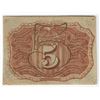 Image 2 : March 3, 1863 Five Cent Second Issue Fractional Note