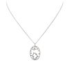 Image 2 : 18KT White Gold 1.08ctw Diamond Pendant with Chain