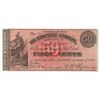 Image 1 : 1862 Fifty Cent The Hydeville Company Fractional Note