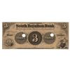 Image 1 : 1854 $3 South Royalton Bank Obsolete Note