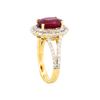 Image 3 : 14KT Yellow Gold 4.17ct Ruby and Diamond Ring