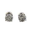 Image 1 : 14KT White Gold 3.17ctw Diamond Stud Earrings