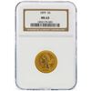 Image 1 : 1899 $5 Liberty Head Gold Coin NGC Graded MS63