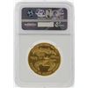 Image 2 : 2008W $50 1 oz Burnished Gold Eagle NGC MS70