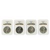 Image 1 : 4 Coin Set 1993-1996 $1 American Silver Eagle Coins NGC MS69