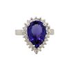 Image 2 : 14KT White Gold 3.82ct Tanzanite and Diamond Ring