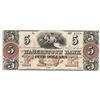 Image 1 : 1800s $5 The Hagerstown Bank Obsolete Note