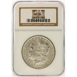 1885-O $1 Morgan Silver Dollar NGC Graded MS64