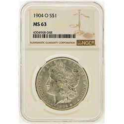 1904-O $1 Morgan Silver Dollar NGC Graded MS63