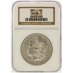 1885-O $1 Morgan Silver Dollar NGC Graded MS64