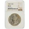 Image 1 : 1883-O $1 Morgan Silver Dollar NGC Graded MS63