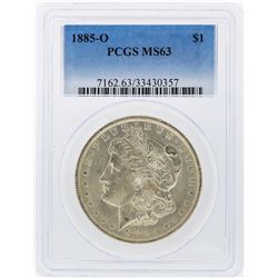 1885-O $1 Morgan Silver Dollar PCGS Graded MS63