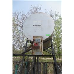 500 gal fuel tank w/ stand nozzle etc