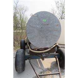 4 wheel trailer w/ water tank