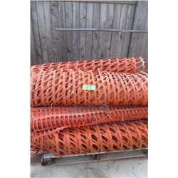 pallet of snow fence plastic