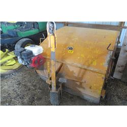 Marrs pull type 48" lawn sweeper powered by Honda