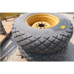 Set of 14.9 x 24 diamond Turf  tires off this 4600, 8 bolt rim  good, sell after tractor