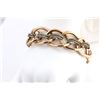 Image 2 : 3.21 TCW 14K GOLD  DIAMOND LINK CHAIN BRACELET