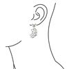 Image 2 : 4.15 TCW WING SHAPE DIAMOND EARRING 14K GOLD & SILVER