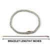 Image 1 : 5.79 TCW DIAMOND TENNIS BRACELET 14K GOLD & SILVER