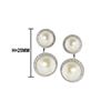 Image 1 : 0.71 TCW 18K GOLD DIAMOND & Fresh Water PEARL EARRING