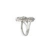Image 3 : 1.34 TCW 18K GOLD WHITE DIAMOND DESIGNER RING