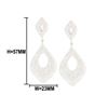 Image 1 : 8.66 TCW 18K GOLD DIAMOND OPEN MARQUISE SHAPE EARRING