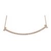 Image 2 : 0.57 TCW 14K GOLD WHITE DIAMOND SINGLE BAR CHAIN NECKLACE 14K GOLD