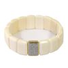 Image 2 : 0.81 TCW 18K Y GOLD RECTANGLE DIAMOND BAR & MAMMOTH  BRACELET
