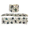 Image 1 : 176.75 TCW DRUZY,OPAL  & DIAMOND BRACELET 14K GOLD