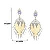 Image 1 : 4.17 TCW MAMMOTH, BLUE SAPPHIRE  & DIAMOND EARRING over 0.925 Silver