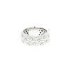 Image 2 : 0.17 TCW 18K GOLD WHITE DIAMOND THICK B & RING 18K White GOLD