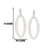 Image 1 : 7.78 TCW 18K GOLD DIAMOND OVAL SHAPE EARRING