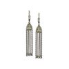 Image 1 : 2.08 TCW 14K GOLD FANCY DIAMOND TASSEL EARRING