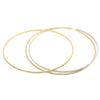 Image 2 : 1.78 TCW 18K TRI COLOR GOLD & DIAMOND SLIP ON BANGLE (SET 3pcs)