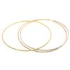 Image 2 : 1.78 TCW 18K TRI COLOR GOLD & DIAMOND SLIP ON BANGLE (SET 3pcs)