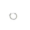 Image 2 : 1.81 TCW 14K GOLD YELLOW DIAMOND ROUND HOOP EARRING