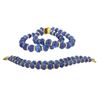 Image 1 : 290.74 TCW TANZANITE & DIAMOND 18K GOLD BRACELET