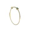 Image 3 : 2.03 TCW 18K GOLD WHITE DIAMOND & COLOR STONE OVAL BANGLE