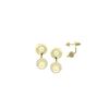 Image 1 : 0.73 TCW 14K GOLD WHITE DIAMOND SPIKE EARRING