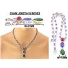 Image 1 : 54.60 TCW 18K GOLD TANZANITE, EMERALD, RED SPINEL & DIAMOND NECKLACE