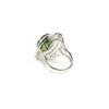 Image 3 : 11.44 TCW 14K GOLD GREEN TOURMALINE & DIAMOND RING