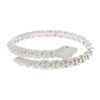 Image 2 : 4.53 TCW 18K GOLD  WHITE DIAMOND SNAKE BANGLE