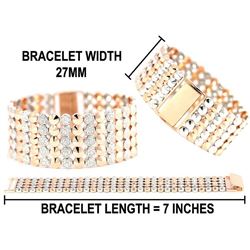 2.01 TCW 18K GOLD  DIAMOND DESIGNER BRACELET