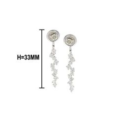 1.10 TCW 14K GOLD WHITE DIAMOND EARRING