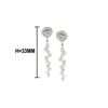 Image 1 : 1.10 TCW 14K GOLD WHITE DIAMOND EARRING